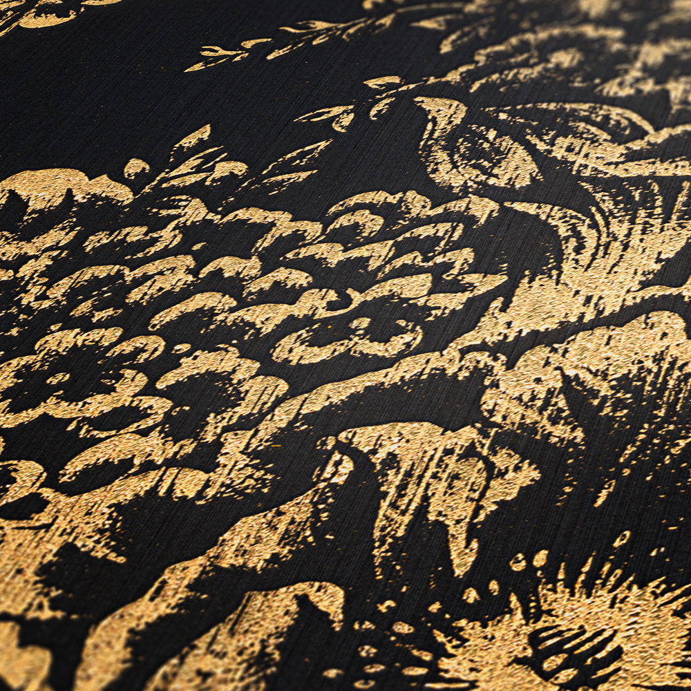Metallic Silk textile wallpaper AS Creation    
