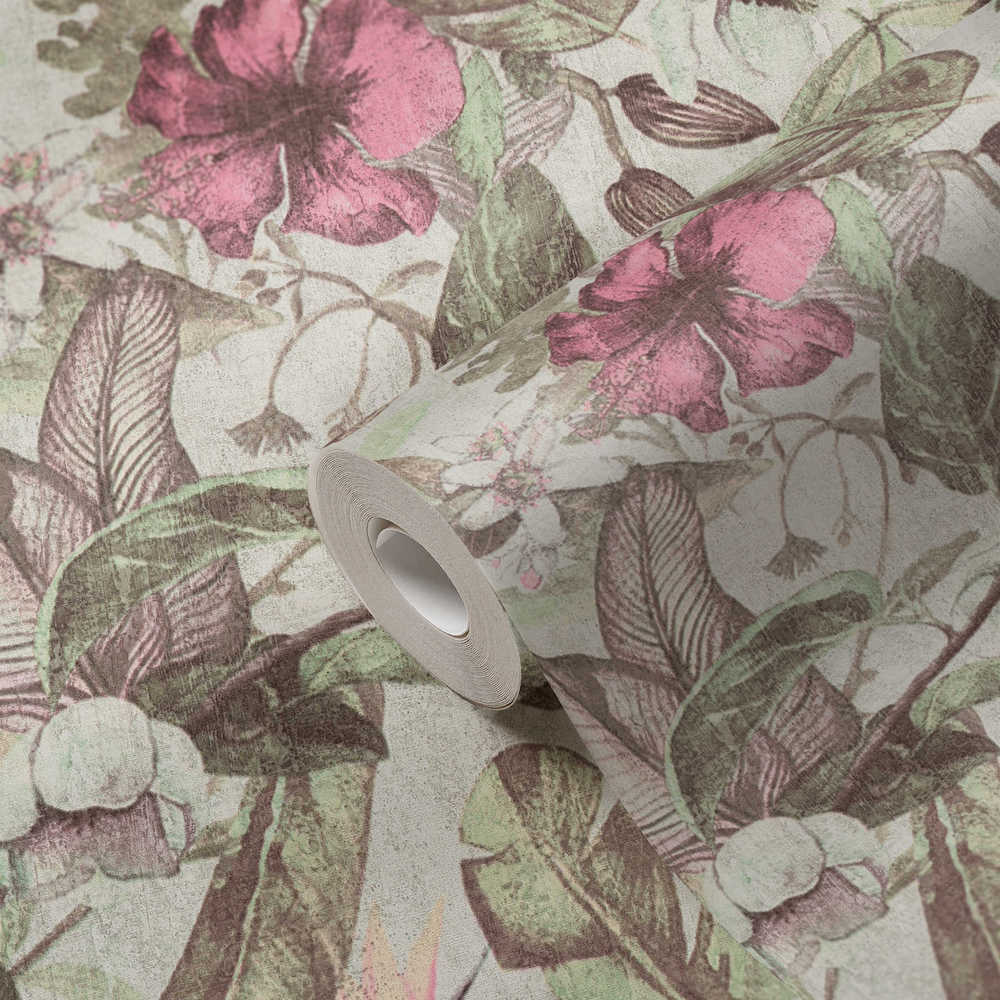 Greenery - Floral Frenzy botanical wallpaper AS Creation    