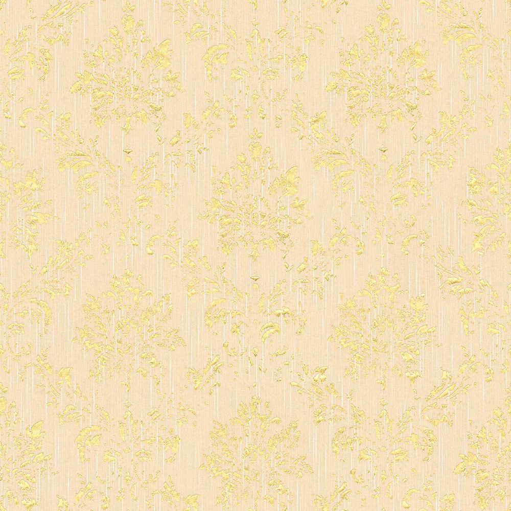 Metallic Silk textile wallpaper AS Creation Roll Gold  306623