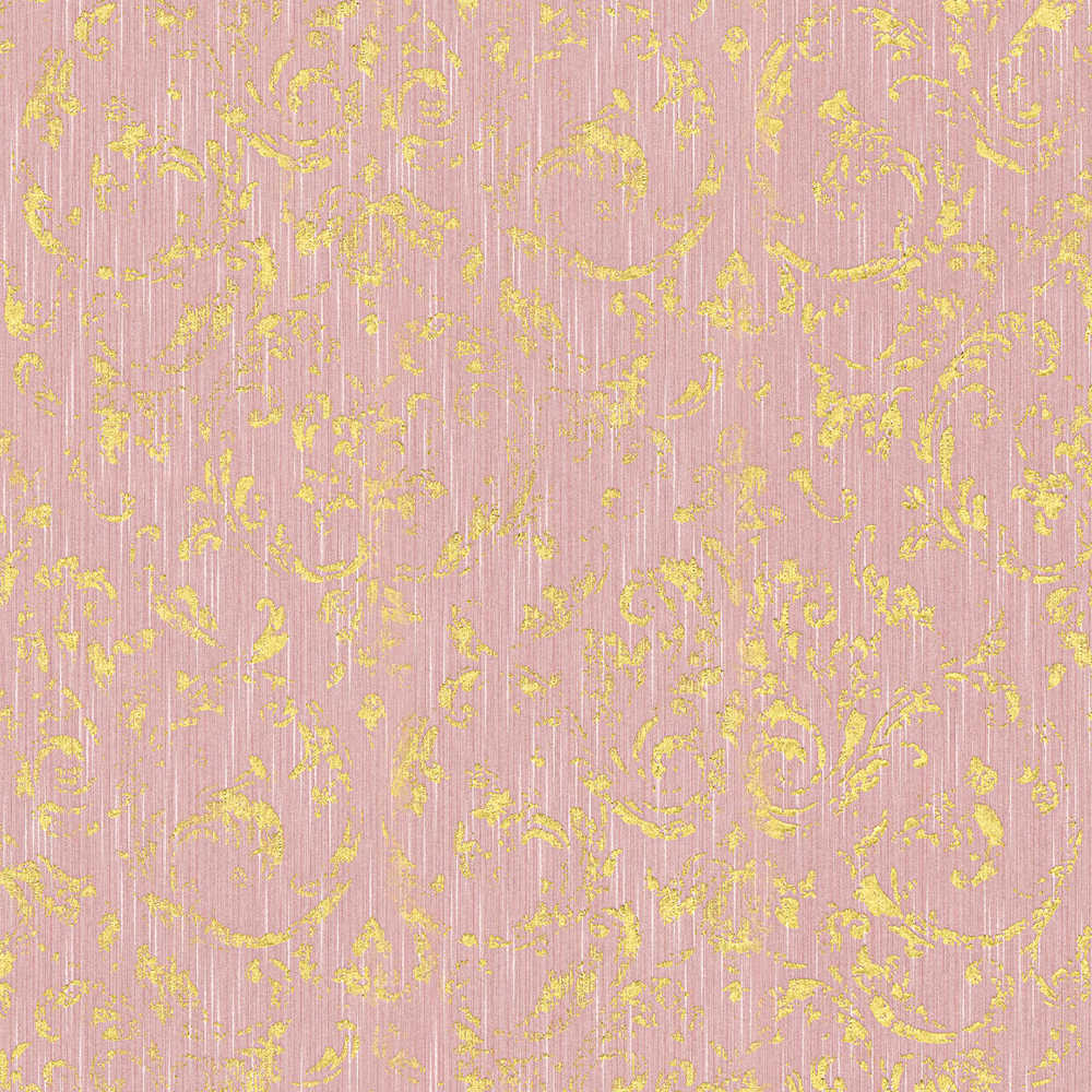Metallic Silk textile wallpaper AS Creation Roll Light Pink  306604