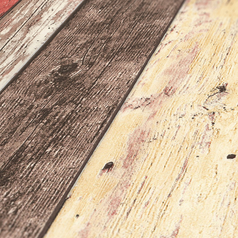 Industrial Elements - Timber Board industrial wallpaper AS Creation    