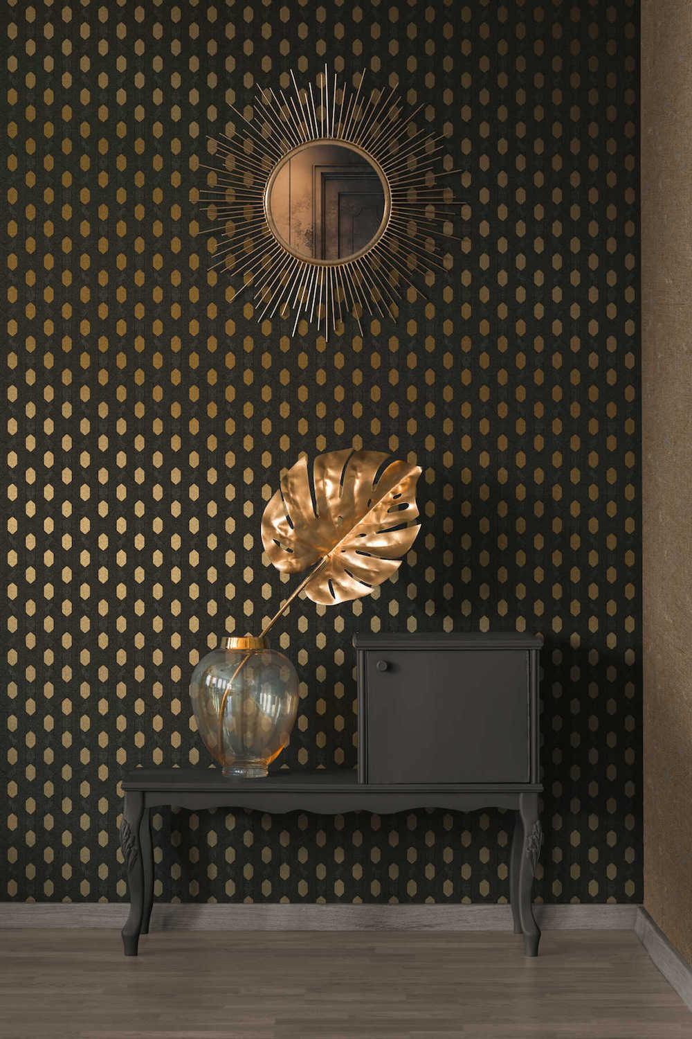 Absolutely Chic - Polka-Diamond Chic geometric wallpaper AS Creation    