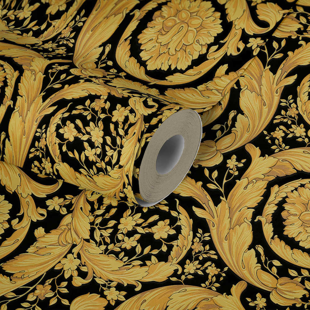 Versace 4-  Classic Floral Swirls designer wallpaper AS Creation    