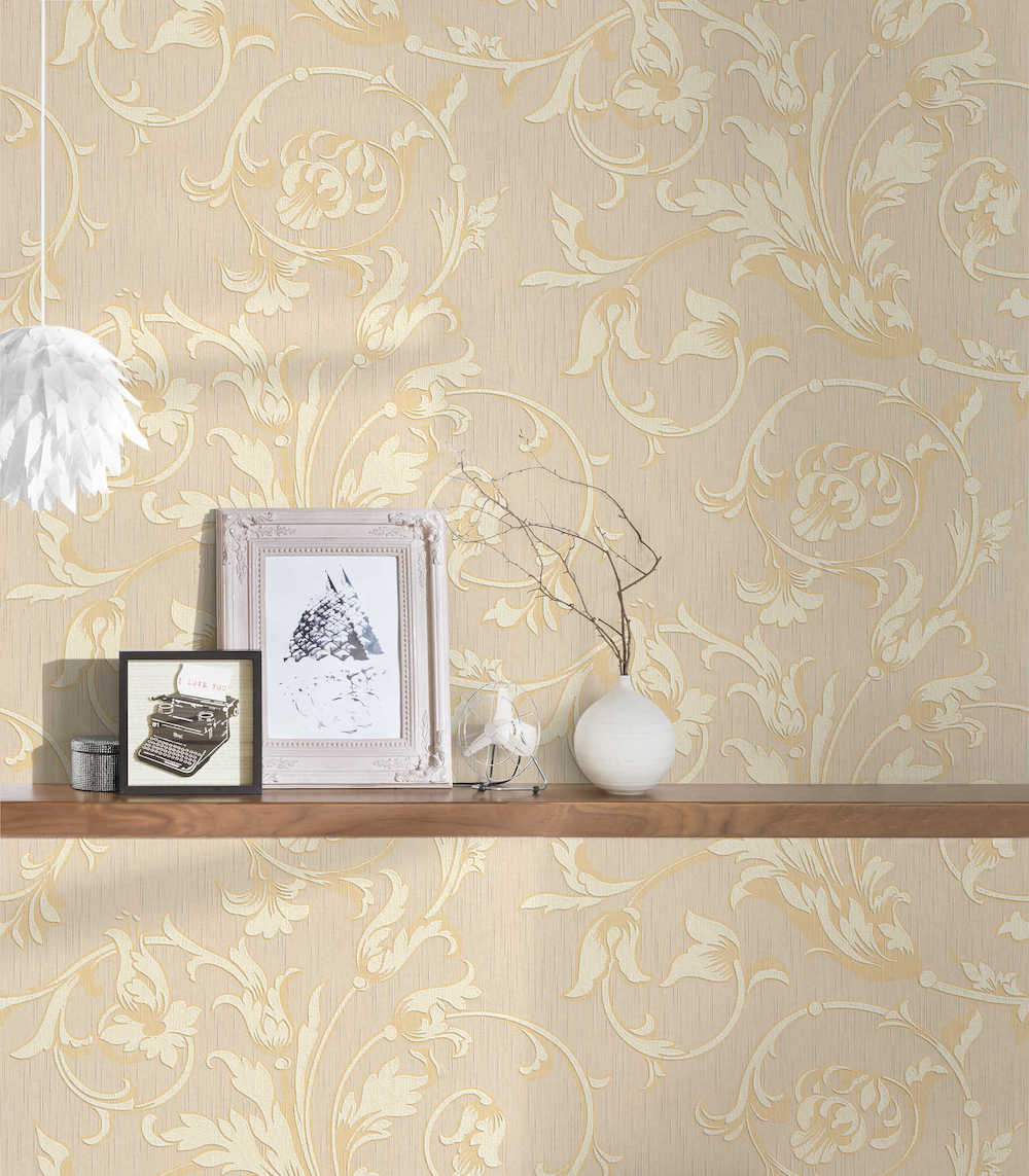 Tessuto - Embossed Filigree textile wallpaper AS Creation    