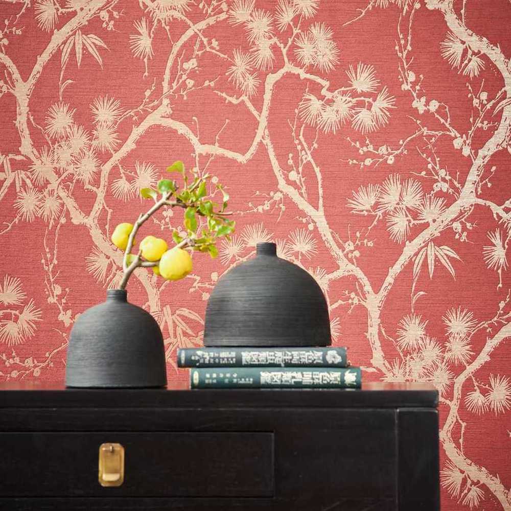 Metropolitan Stories 2 - Tokyo Metallic botanical wallpaper AS Creation    