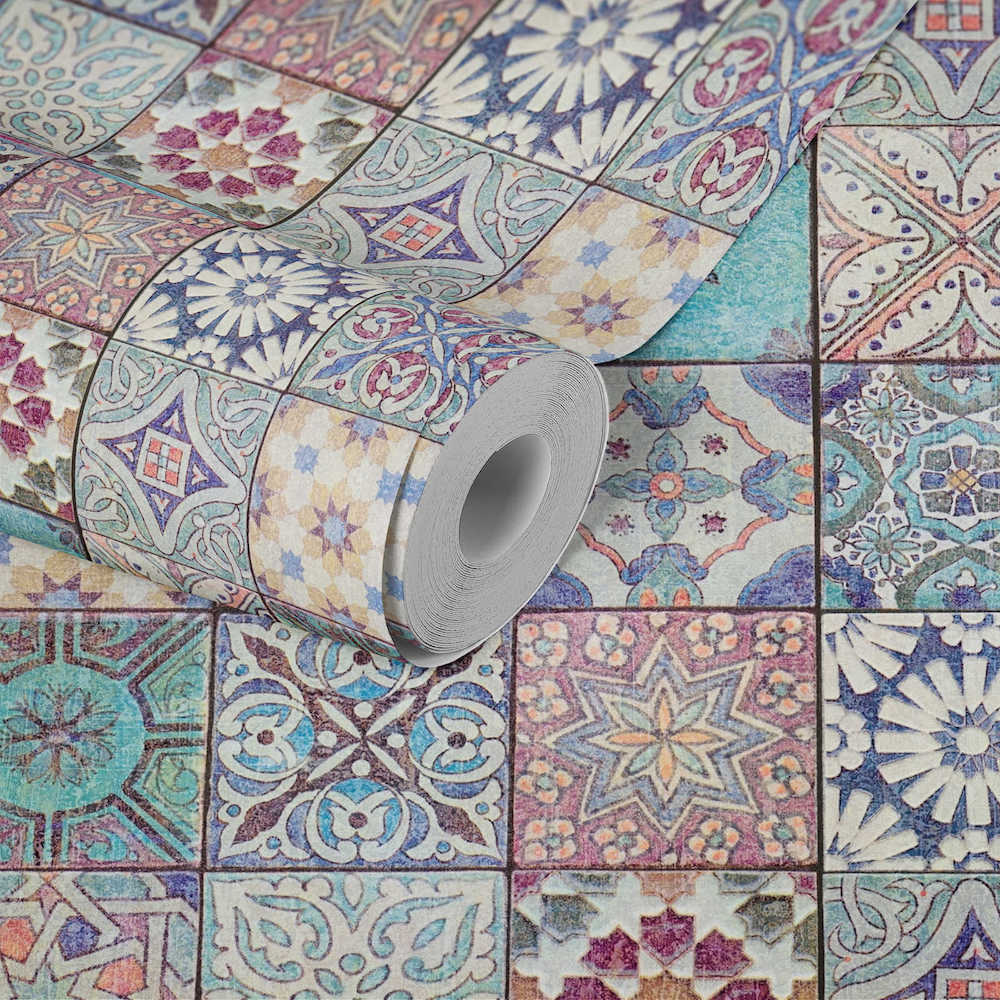 Bude 2.0 - Boho Tiles industrial wallpaper AS Creation    