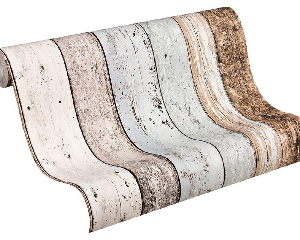 Industrial Elements - Timber Board industrial wallpaper AS Creation    