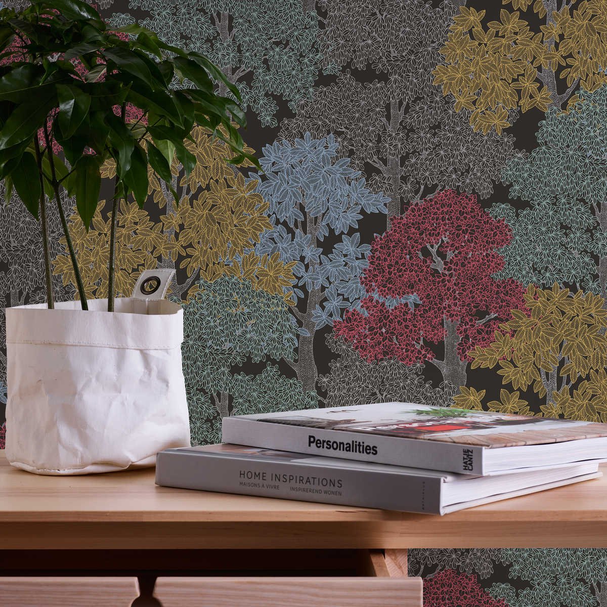 Floral Impression - Whispering Leaves botanical wallpaper AS Creation
