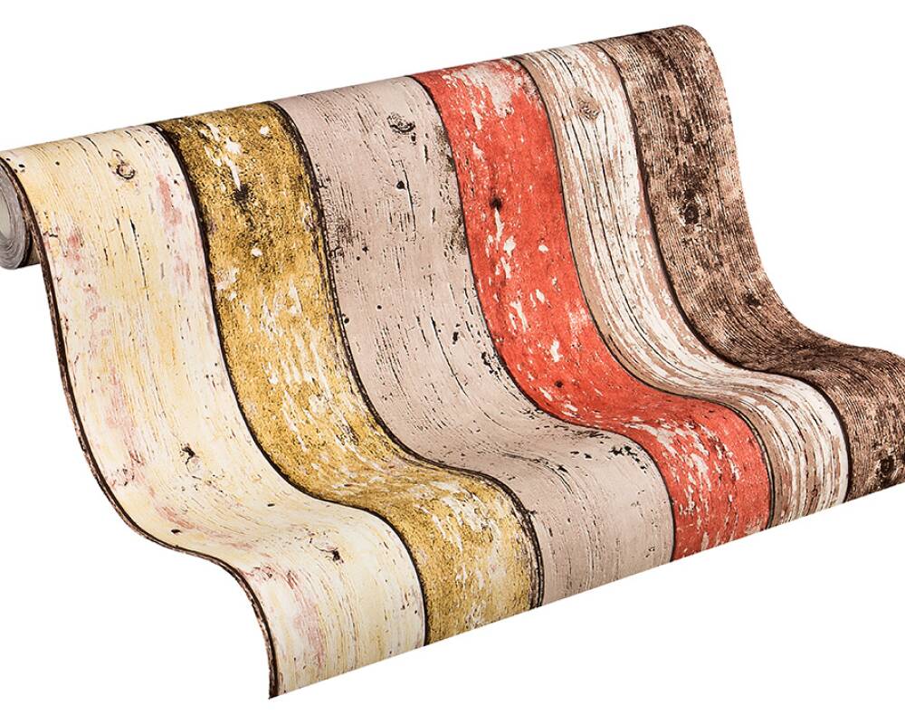 Industrial Elements - Timber Board industrial wallpaper AS Creation    