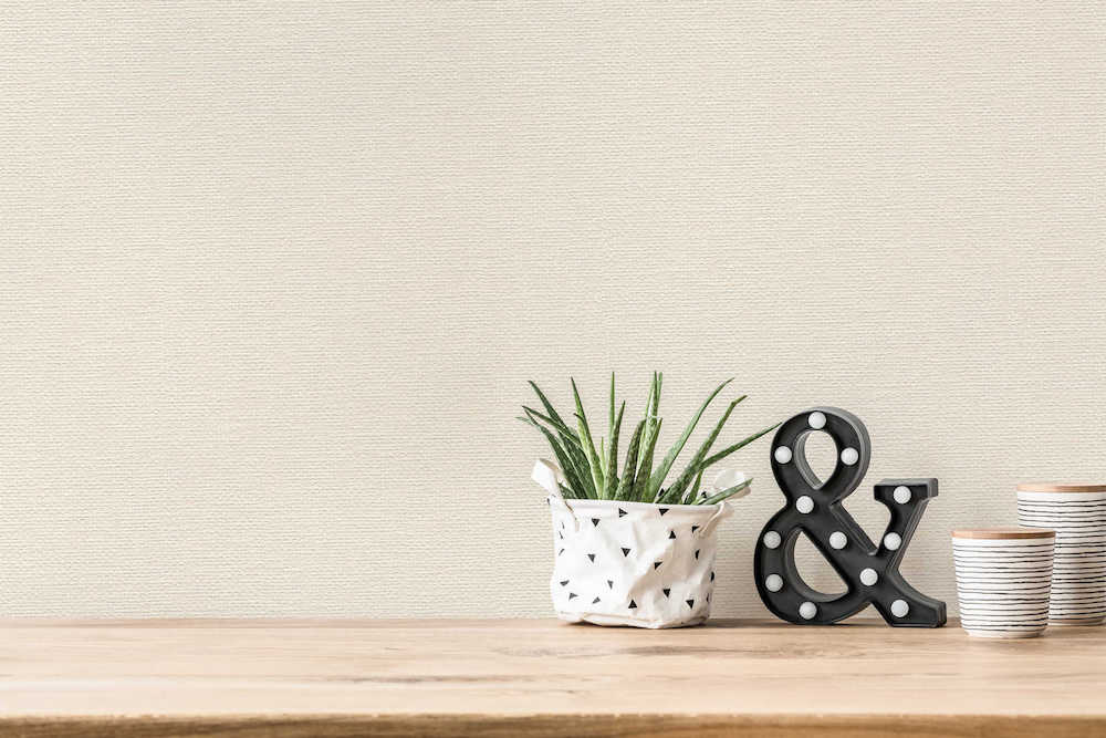 Hygge 2 - Wider Grasscloth Look plain wallpaper AS Creation    