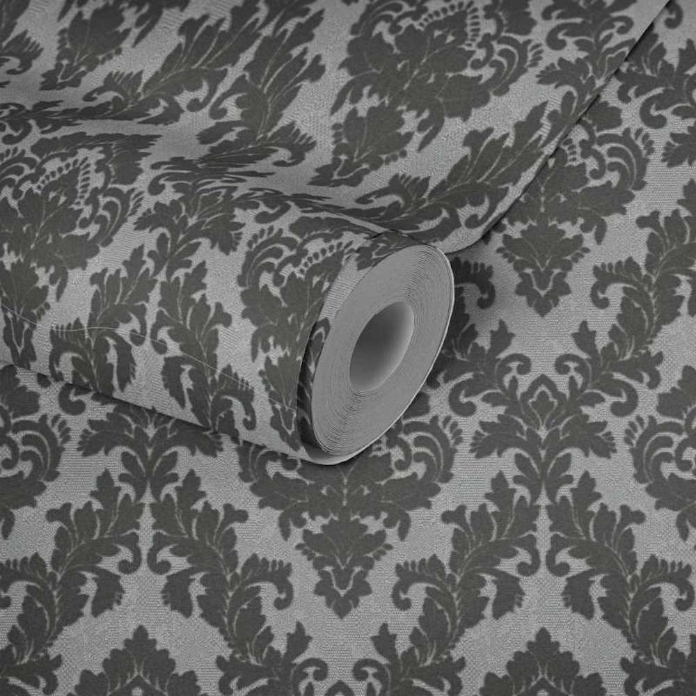 Castello - Flocked Damask Opulence textile wallpaper AS Creation    
