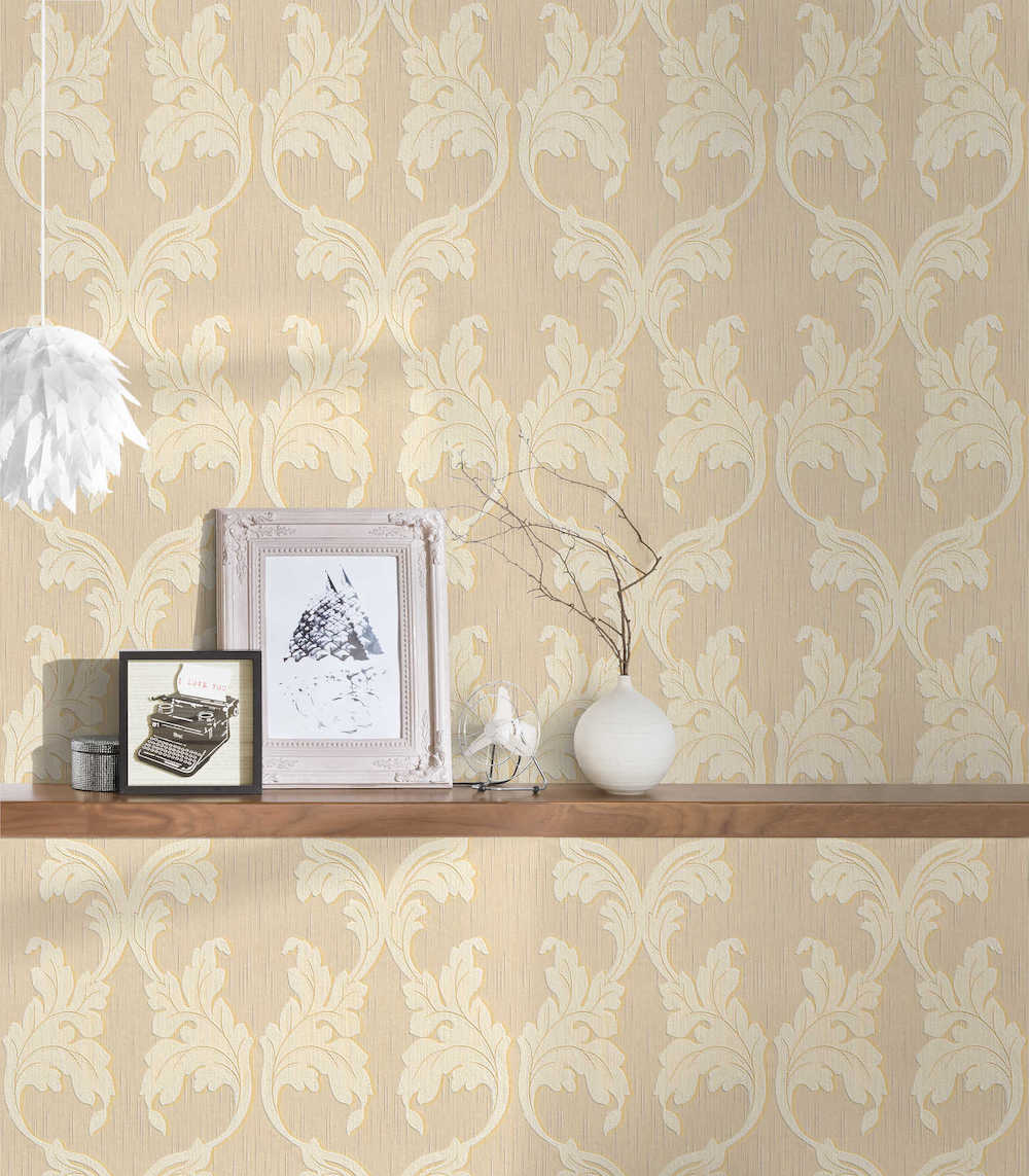 Tessuto - Textured Filigree textile wallpaper AS Creation    