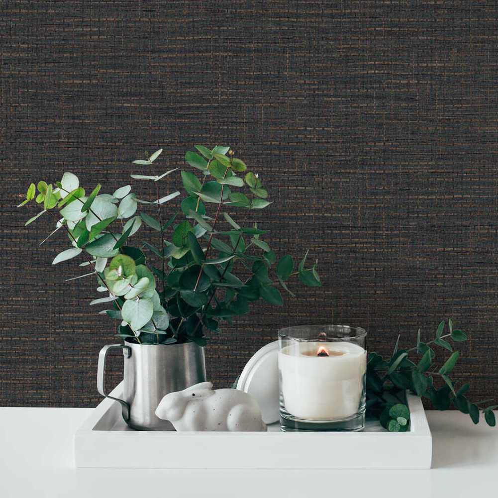 Desert Lodge - Grass Weave bold wallpaper AS Creation    