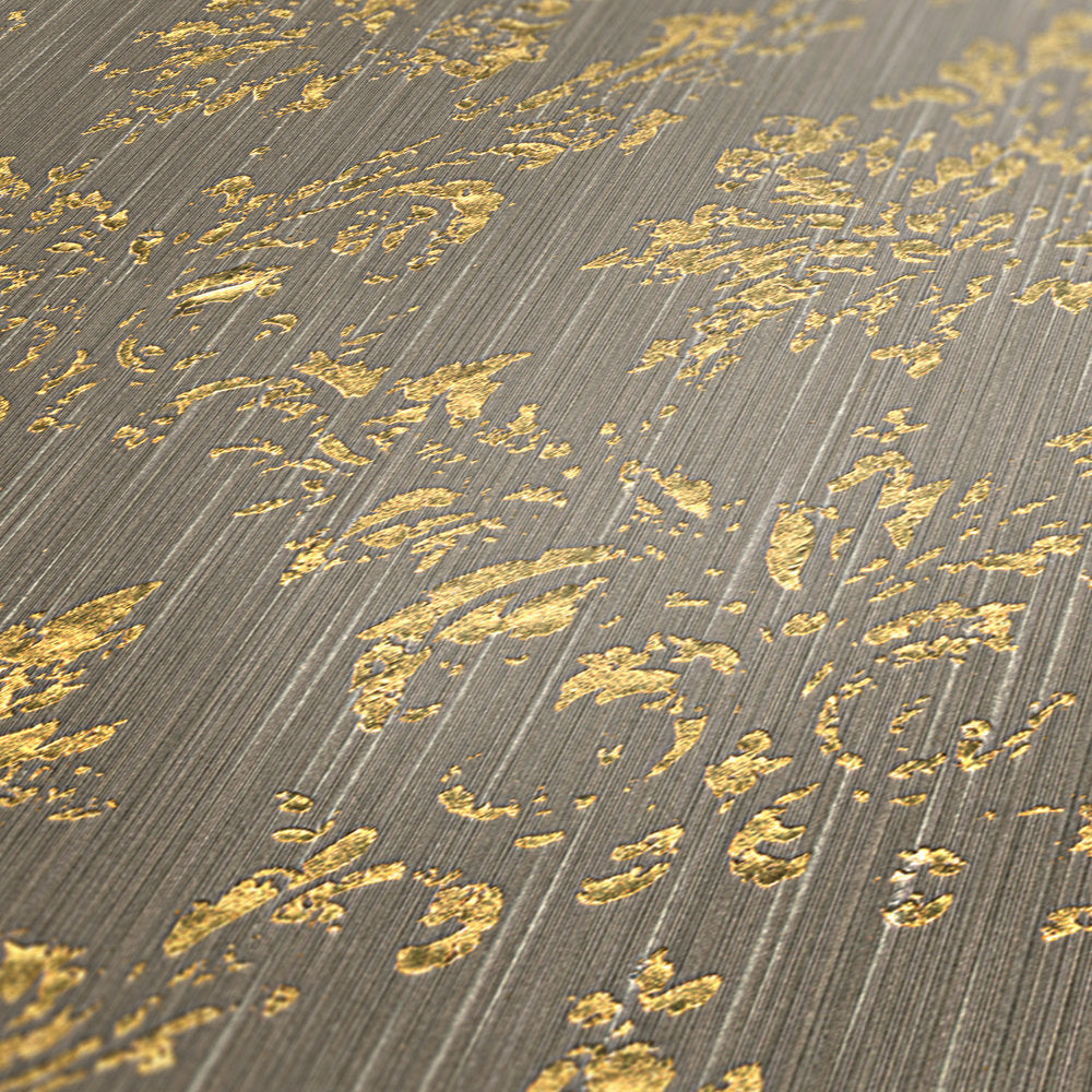 Metallic Silk textile wallpaper AS Creation    
