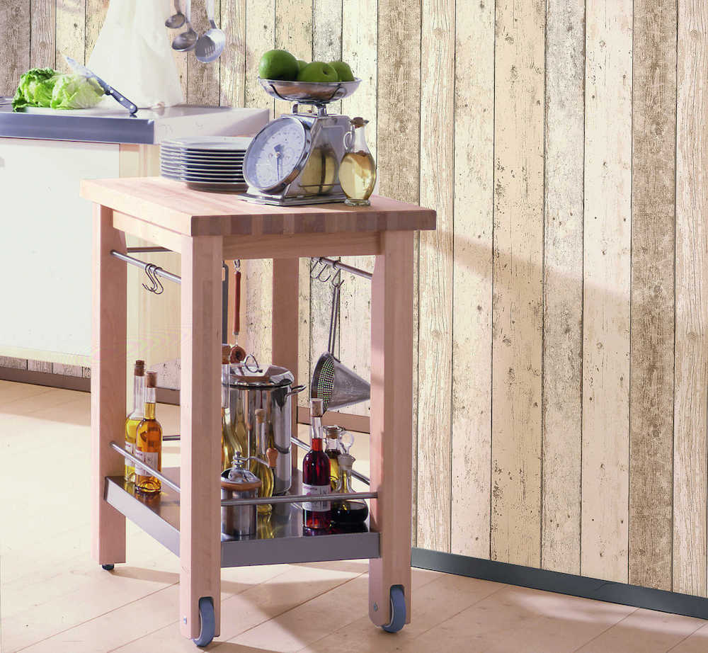 Industrial Elements - Timber Board industrial wallpaper AS Creation    