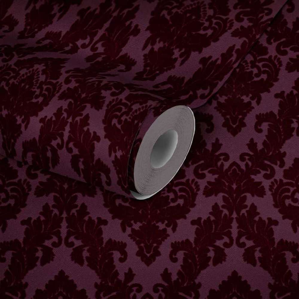 Castello - Flocked Damask Opulence textile wallpaper AS Creation    