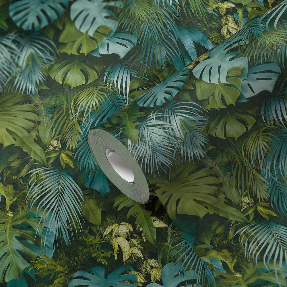 Greenery - Vibrant Palms botanical wallpaper AS Creation    