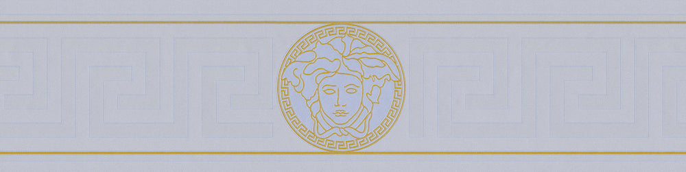 Versace 3 - Border only designer wallpaper AS Creation Roll Silver  935225
