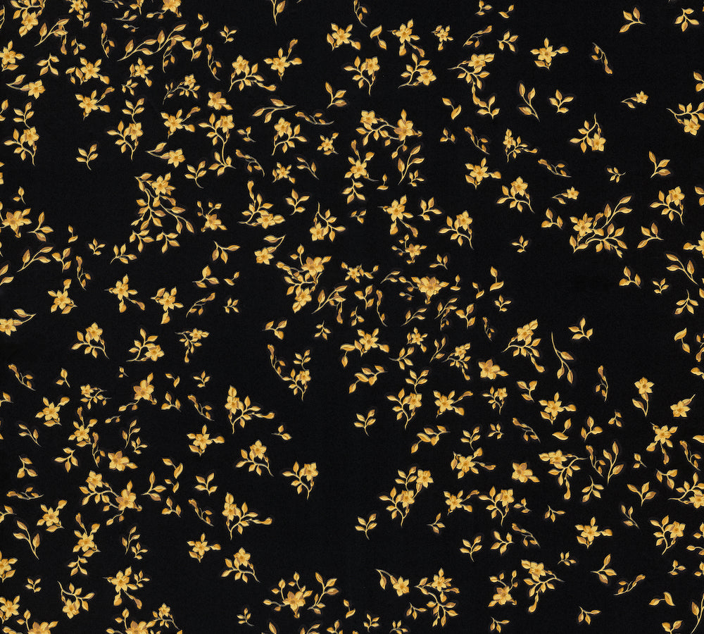 Versace 4- Petite Flowers designer wallpaper AS Creation Roll Black  935854