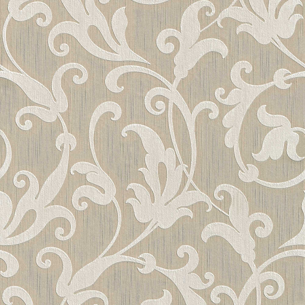 Tessuto - Fancy Filigree textile wallpaper AS Creation Roll Taupe  954901