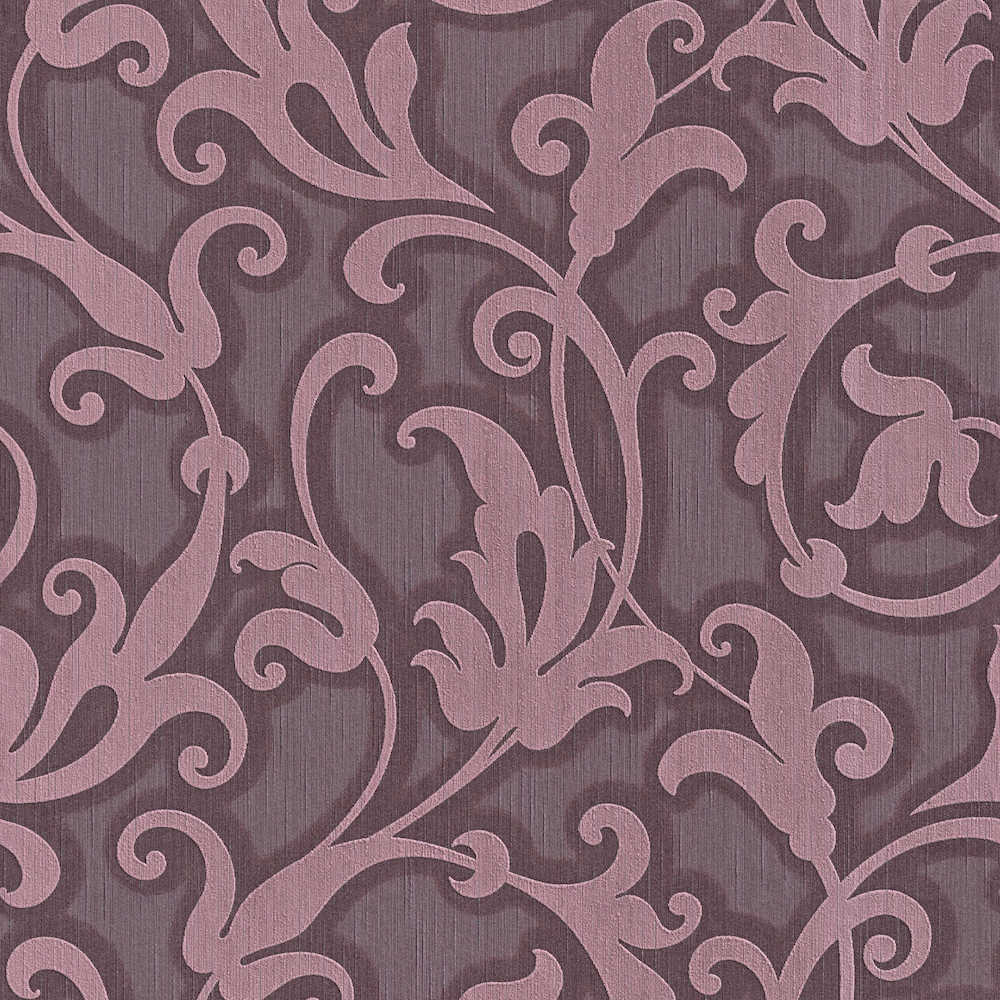 Tessuto - Fancy Filigree textile wallpaper AS Creation Roll Purple  954905