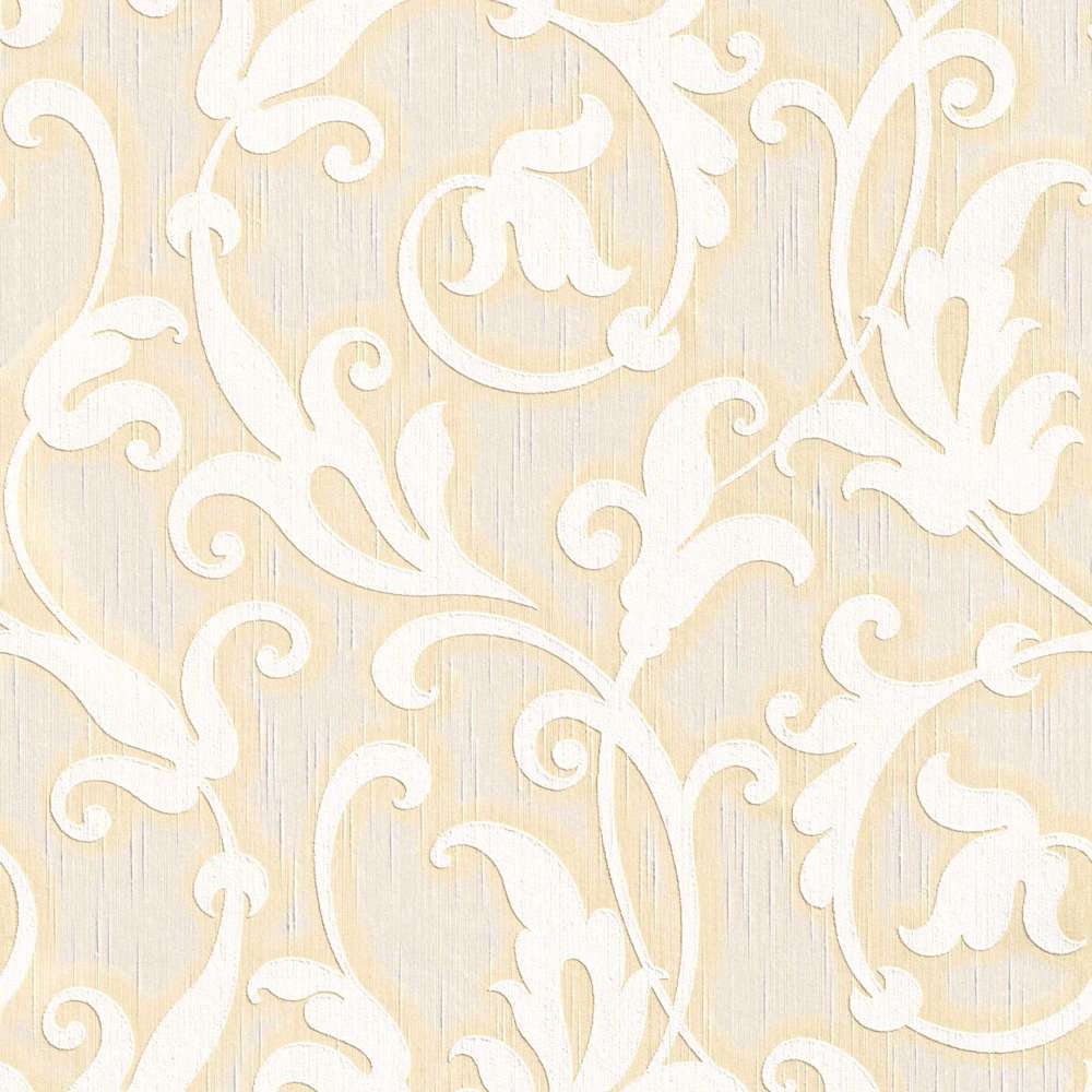 Tessuto - Fancy Filigree textile wallpaper AS Creation Roll White  954907