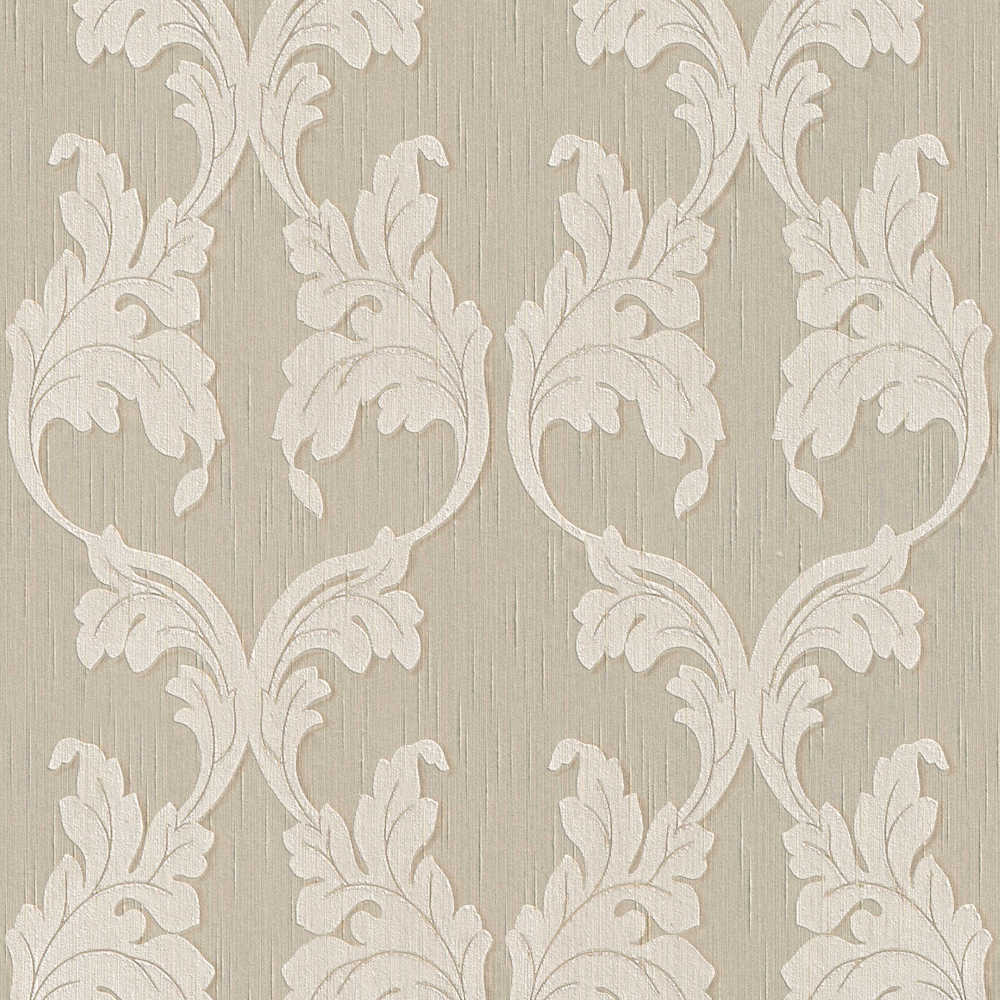 Tessuto - Textured Filigree textile wallpaper AS Creation Roll Taupe  956281