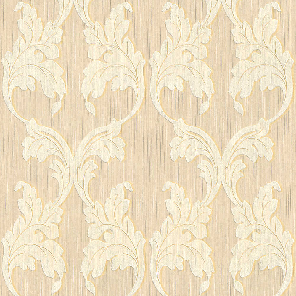 Tessuto - Textured Filigree textile wallpaper AS Creation Roll Beige  956282
