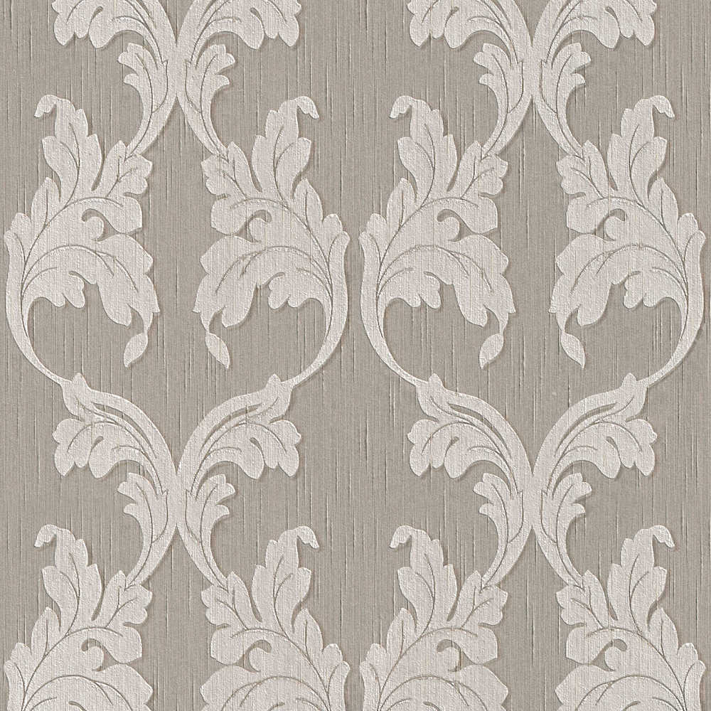 Tessuto - Textured Filigree textile wallpaper AS Creation Roll Grey  956286