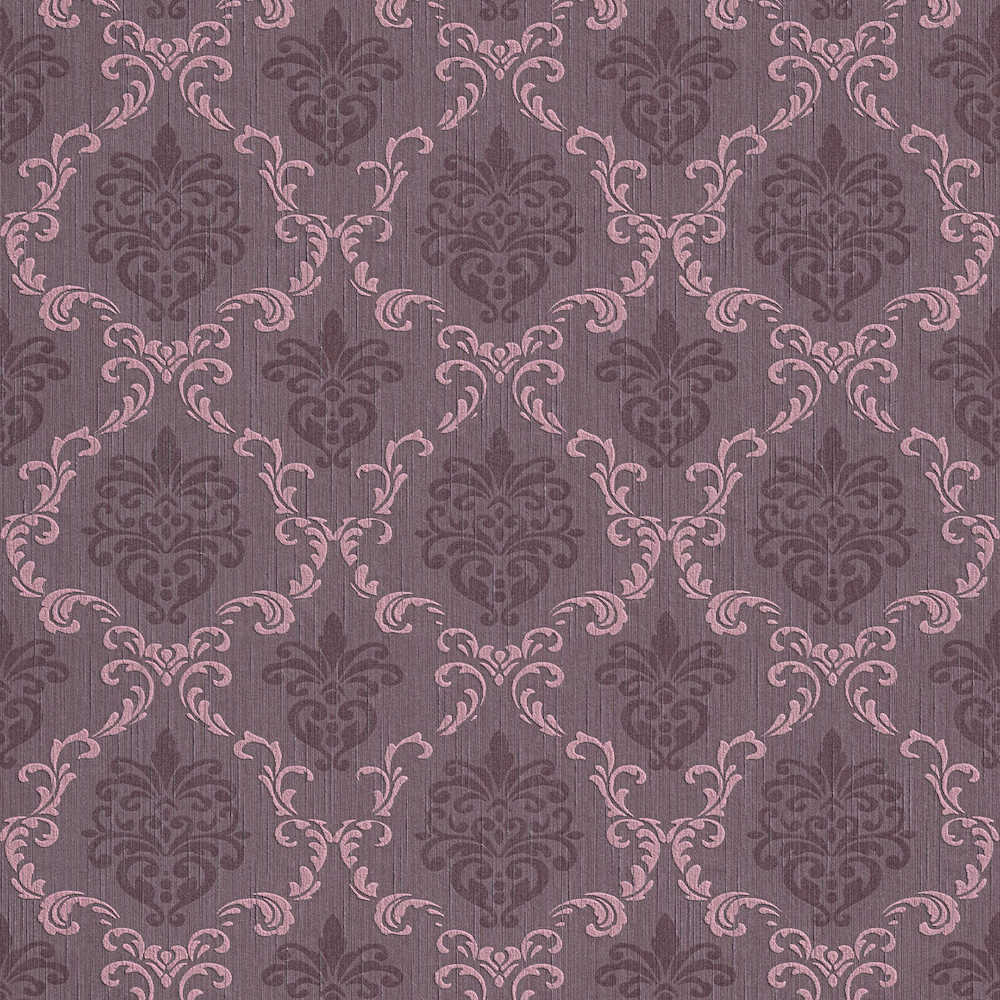 Tessuto - Filigree Trellis textile wallpaper AS Creation Roll Purple  956295