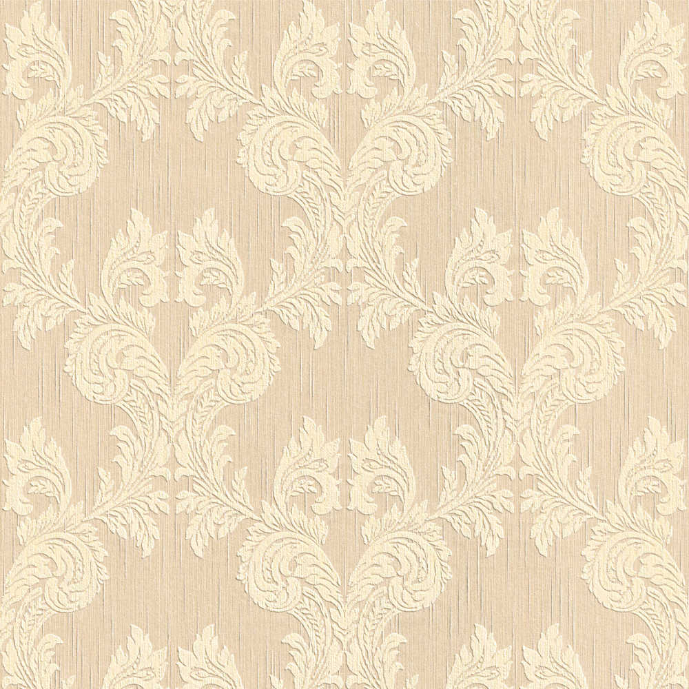Tessuto - Baroque Texture textile wallpaper AS Creation Roll Cream  956302