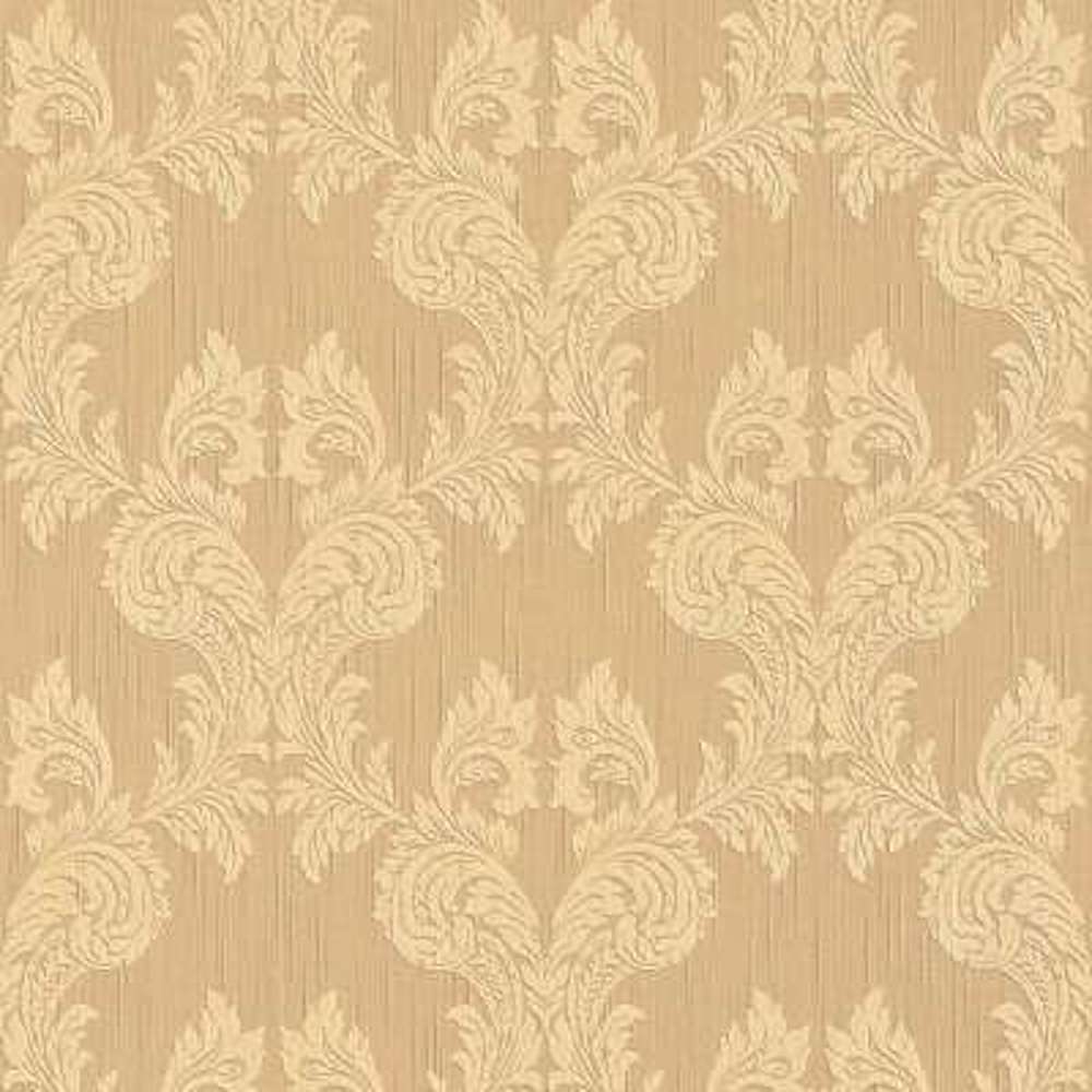 Tessuto - Baroque Texture textile wallpaper AS Creation Roll Yellow  956303
