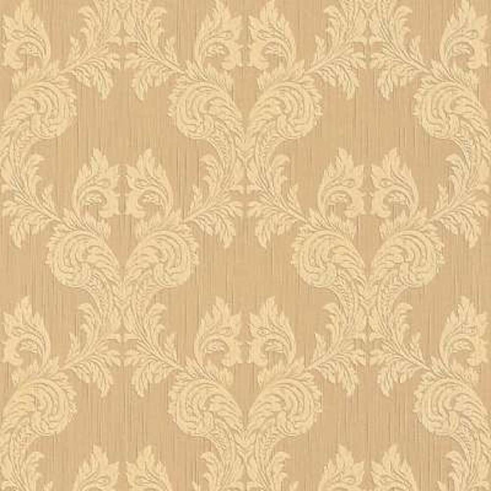 Tessuto - Baroque Texture textile wallpaper AS Creation Roll Yellow  956303