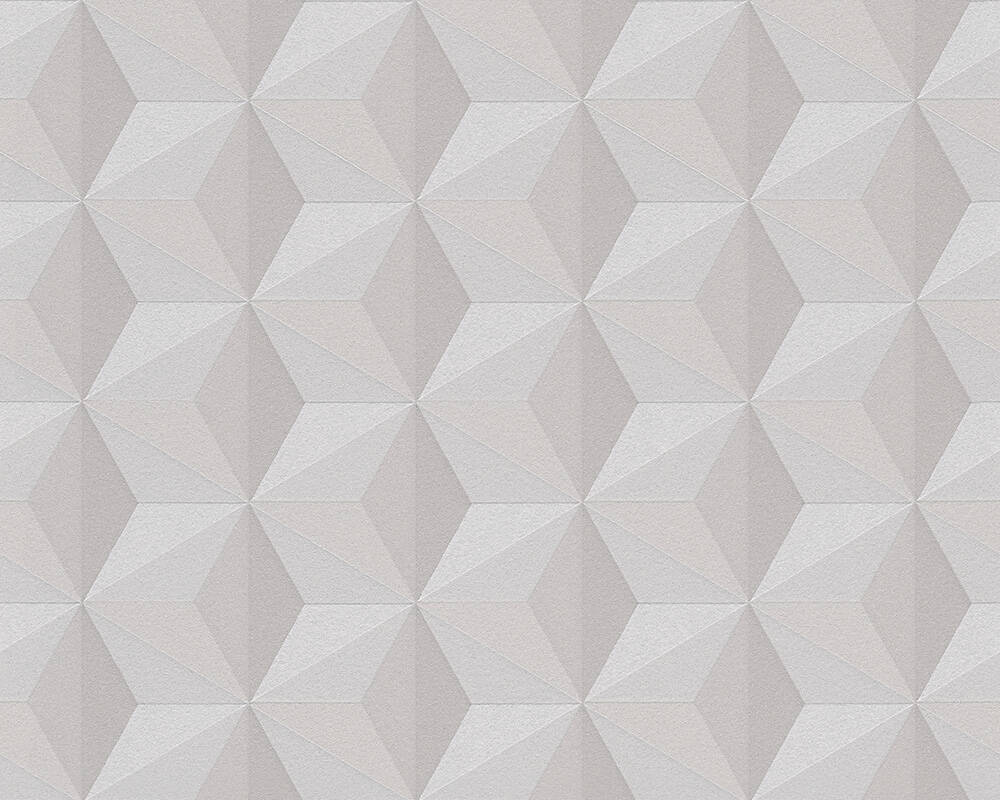 New life - Glittering Geometrics geometric wallpaper AS Creation Roll Light Taupe  962551