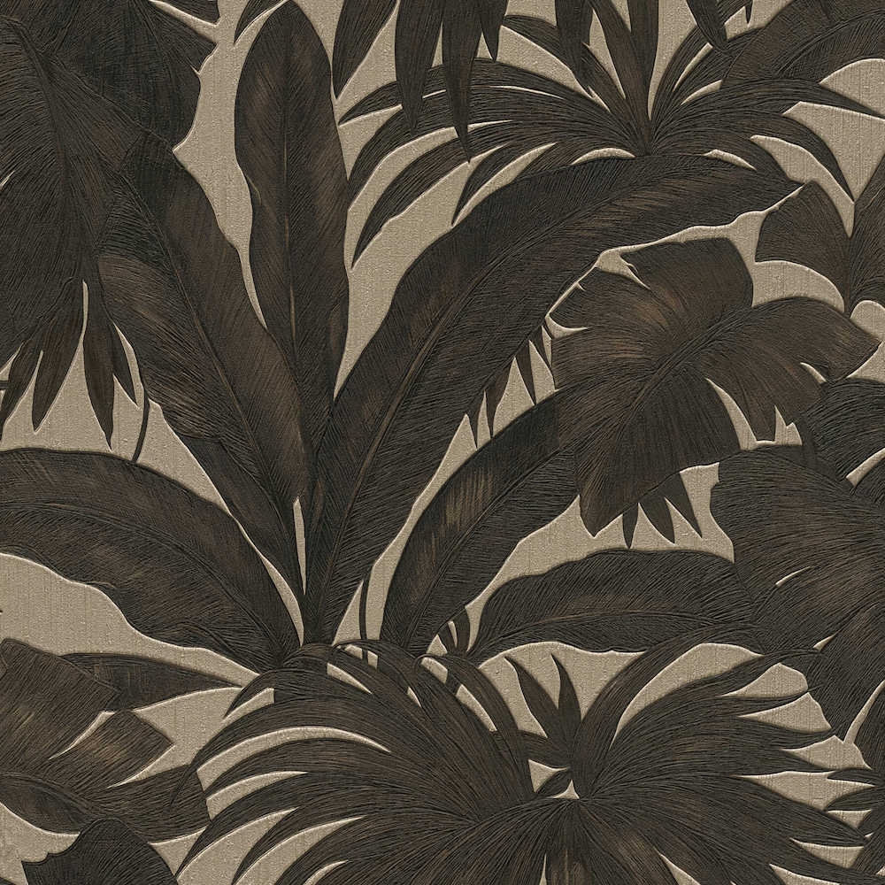 Versace 5 - Palm Springs designer wallpaper AS Creation Roll Dark Brown  962401