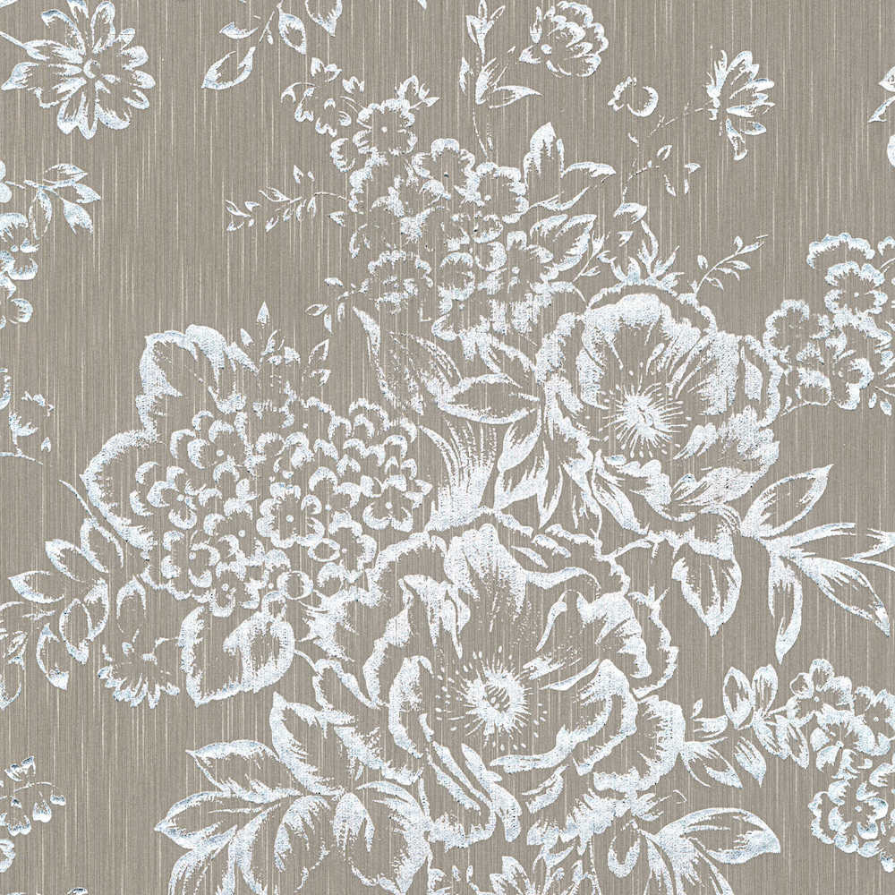 Metallic Silk textile wallpaper AS Creation Roll Taupe  306574