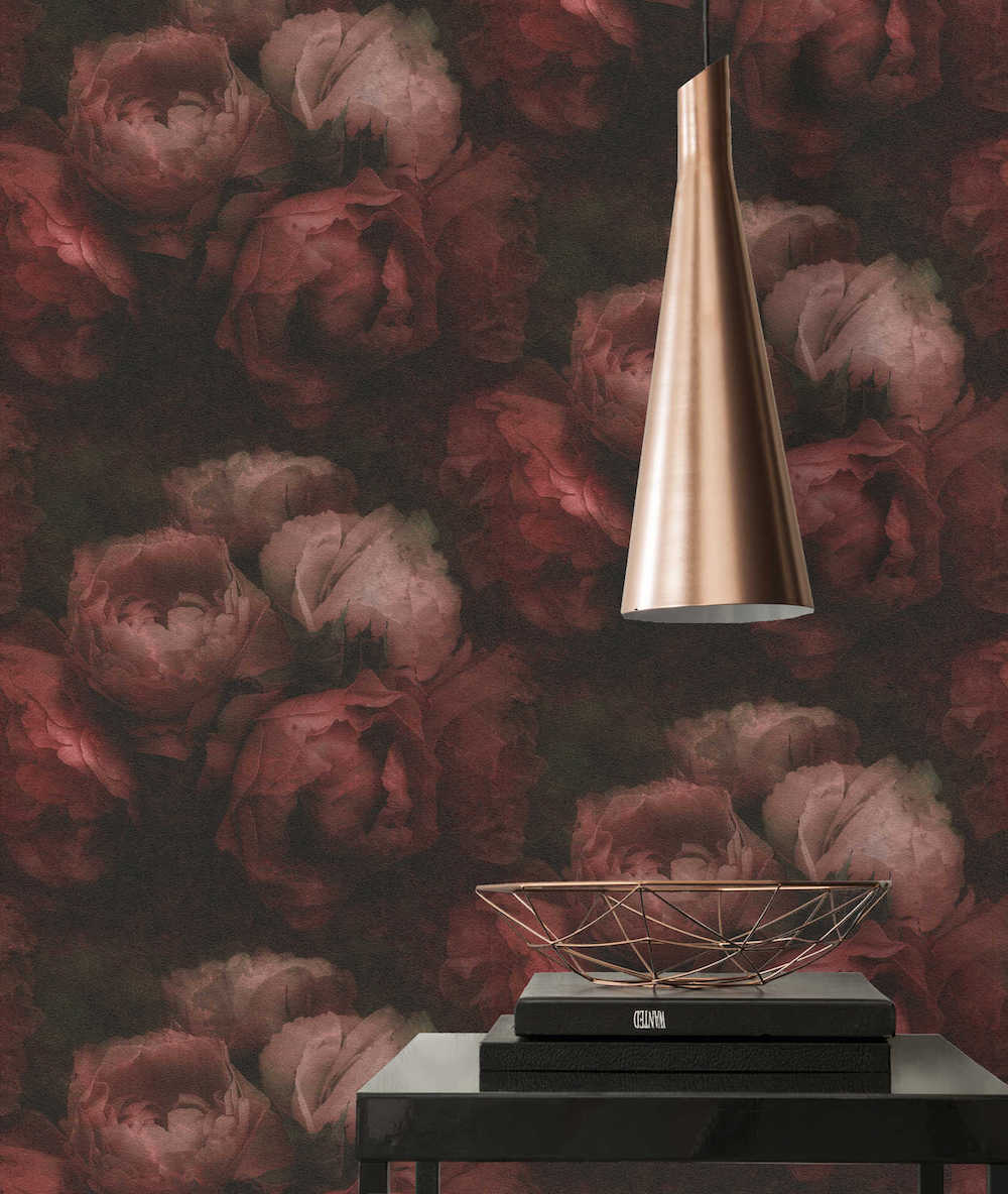 New Walls - Passionate Peonies botanical wallpaper AS Creation    