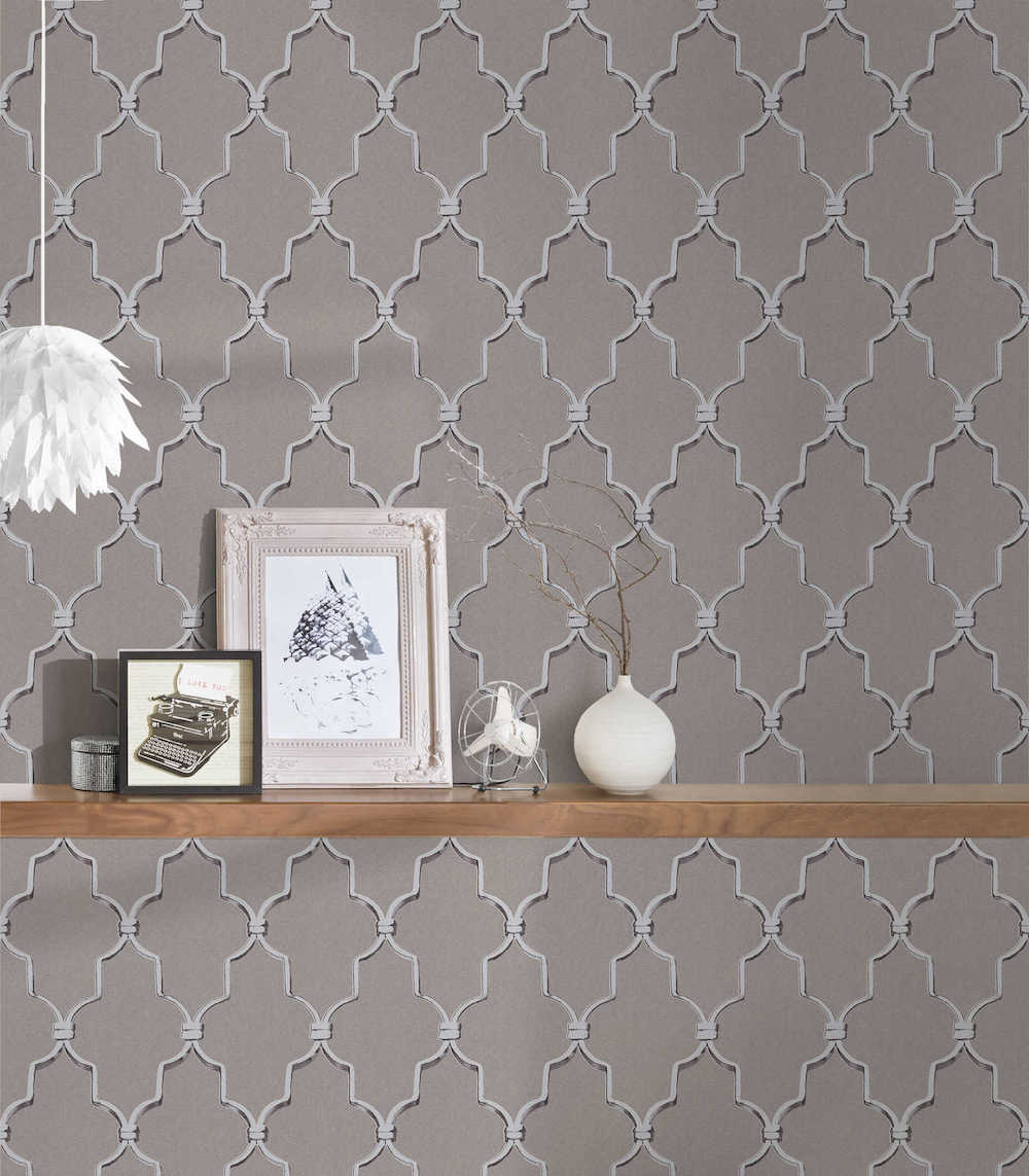 Michalsky 3 - Triumphant Trelliage geometric wallpaper AS Creation    