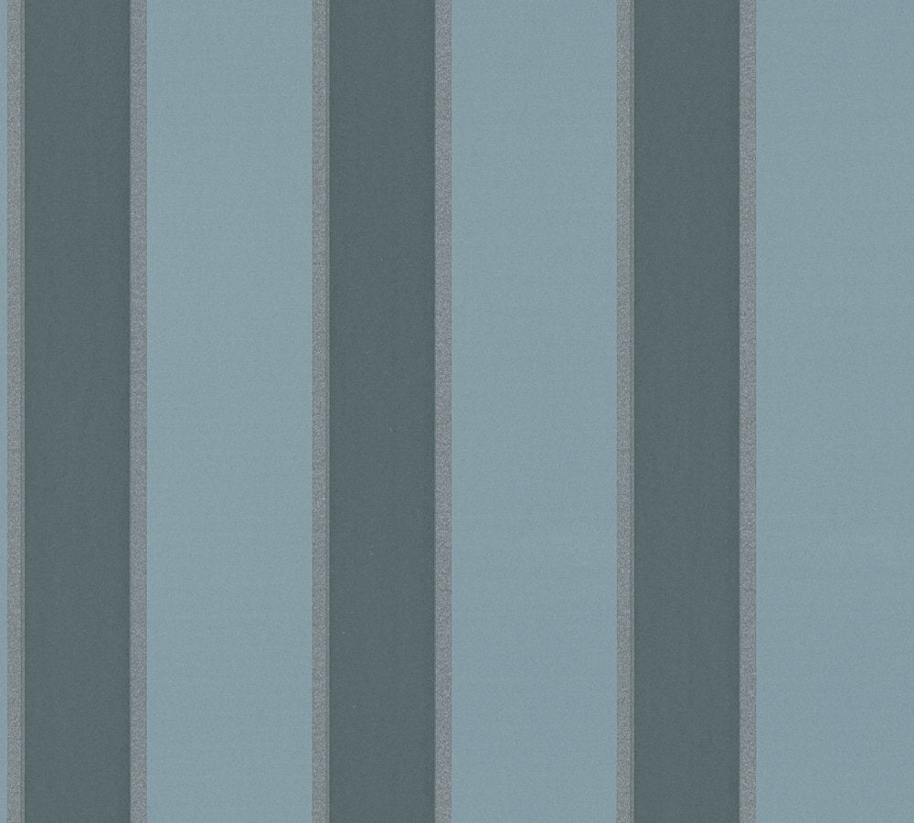 Alpha - Classic Stripes stripe wallpaper AS Creation Roll Blue  333293