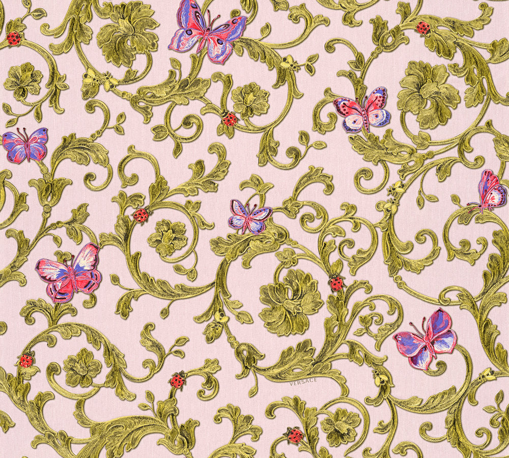 Versace 3 designer wallpaper AS Creation Roll Light Pink  343254