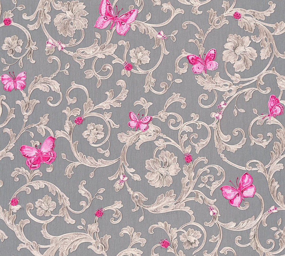 Versace 3 designer wallpaper AS Creation Roll Light Grey  343255
