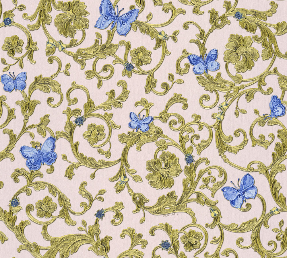Versace 3 designer wallpaper AS Creation Roll Blue  343256
