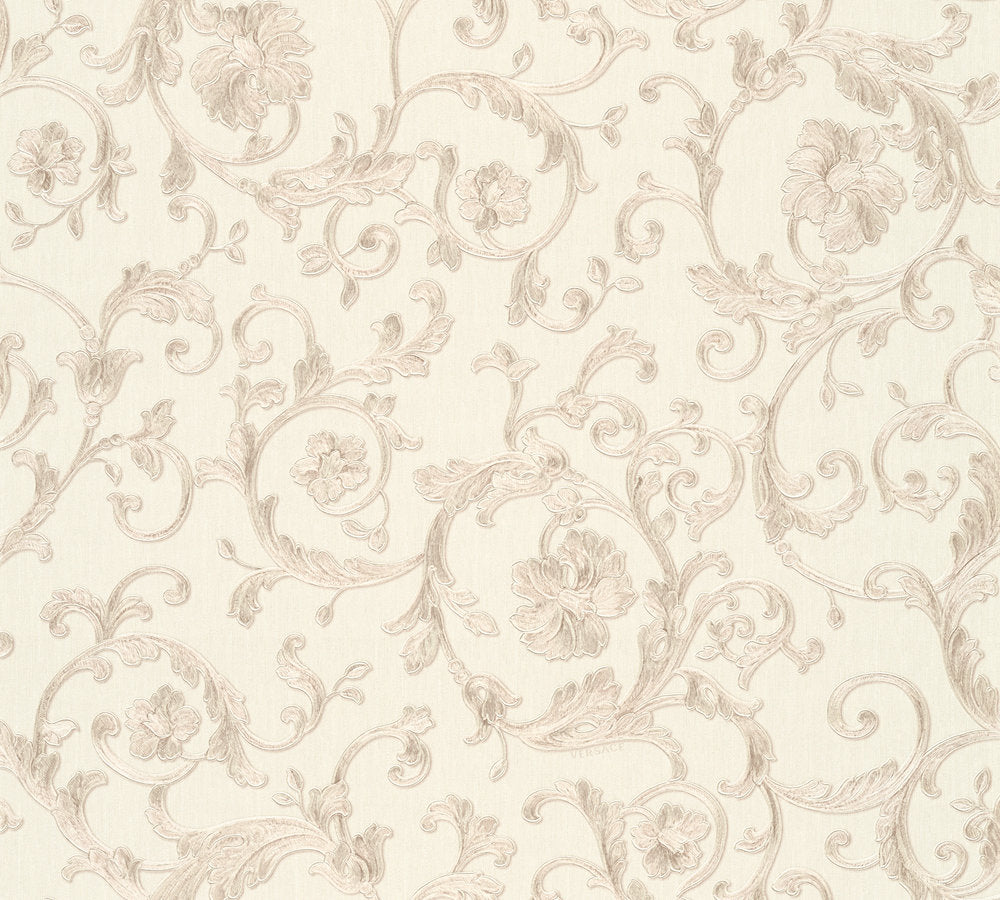 Versace 3 designer wallpaper AS Creation Roll Light Cream  343263