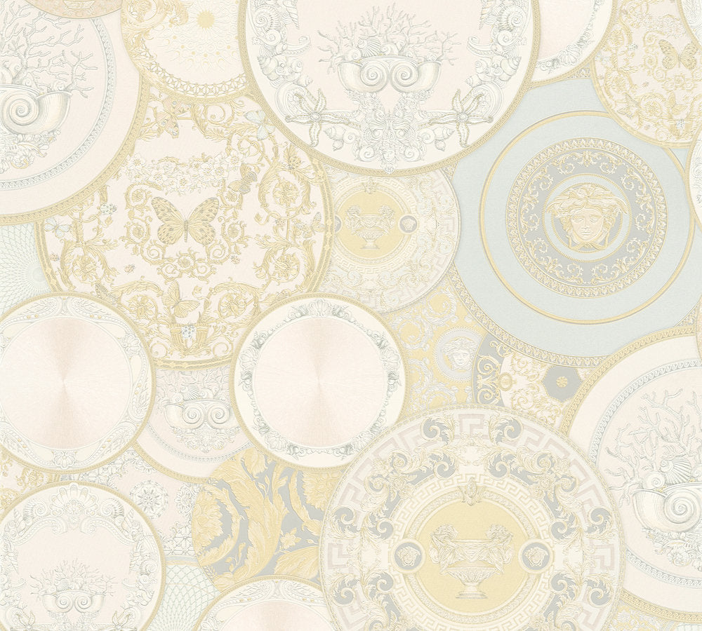 Versace 3 designer wallpaper AS Creation Roll Cream  349012
