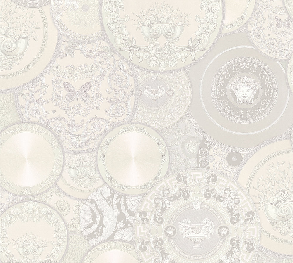 Versace 3 designer wallpaper AS Creation Roll White  349014