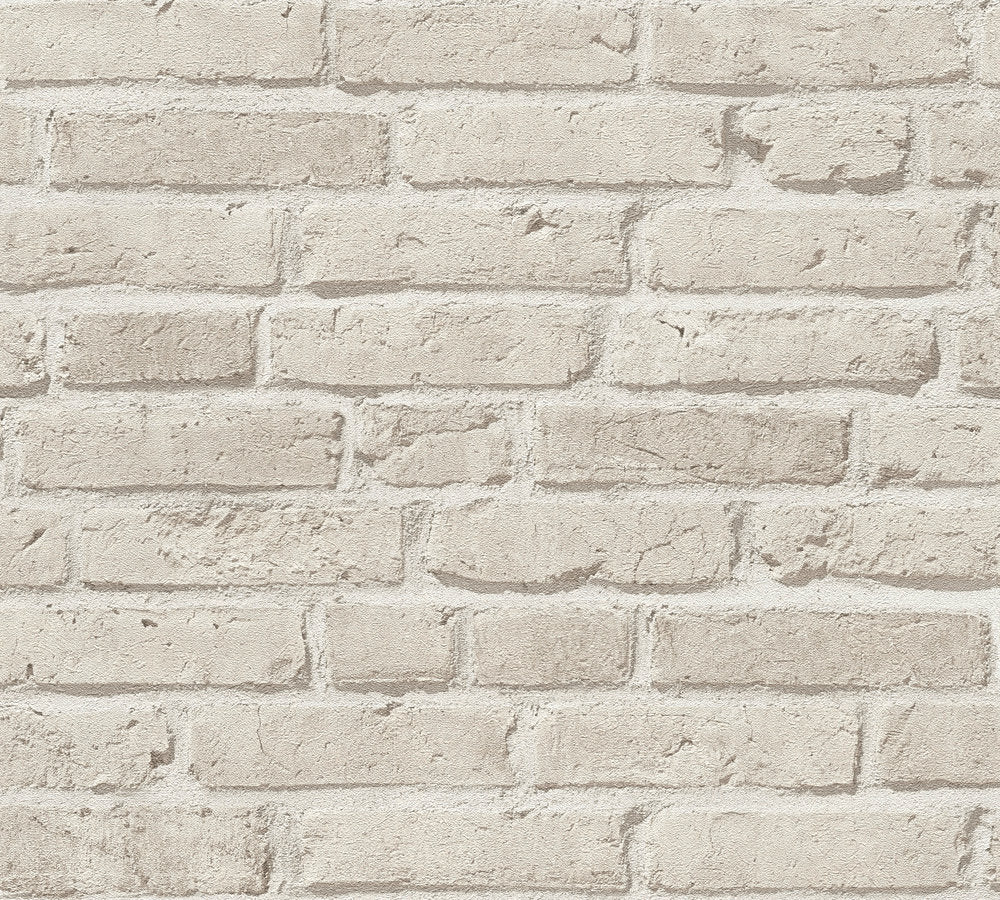 Industrial Elements - Brick Lovers industrial wallpaper AS Creation Roll Taupe  355813