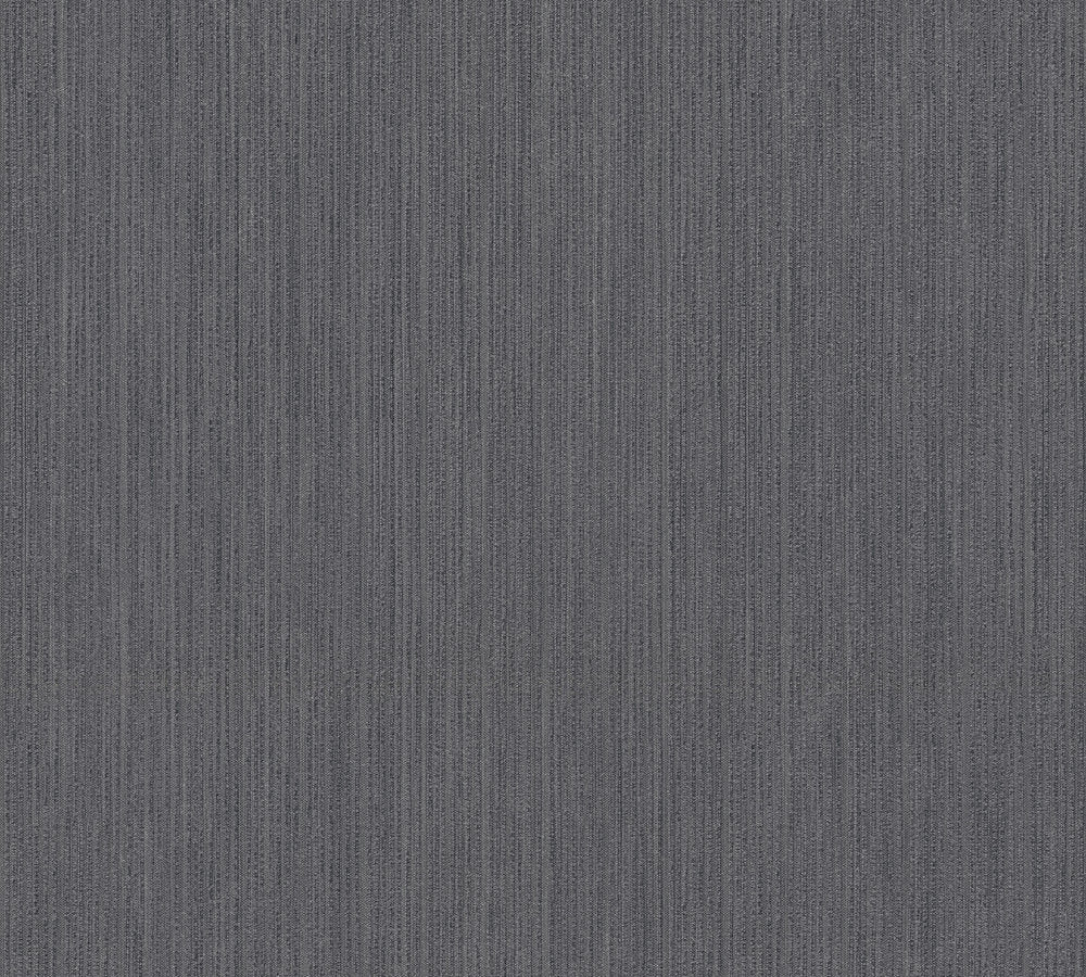 Michalsky 3 - Original  Self Subtle Stripe plain wallpaper AS Creation Roll Dark Grey  365001