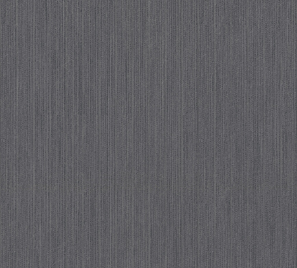 Michalsky 3 - Original  Self Subtle Stripe plain wallpaper AS Creation Roll Dark Grey  365001