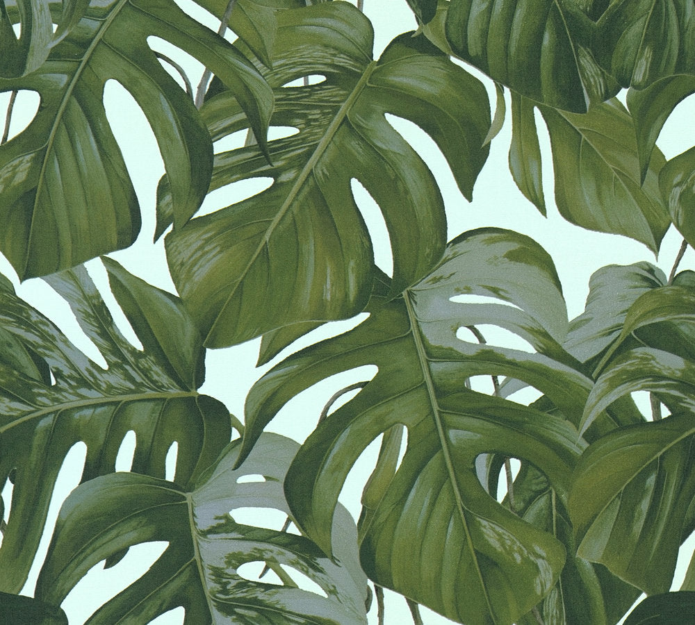 Michalsky 3 - Jungle Jam botanical wallpaper AS Creation Roll Green  365193