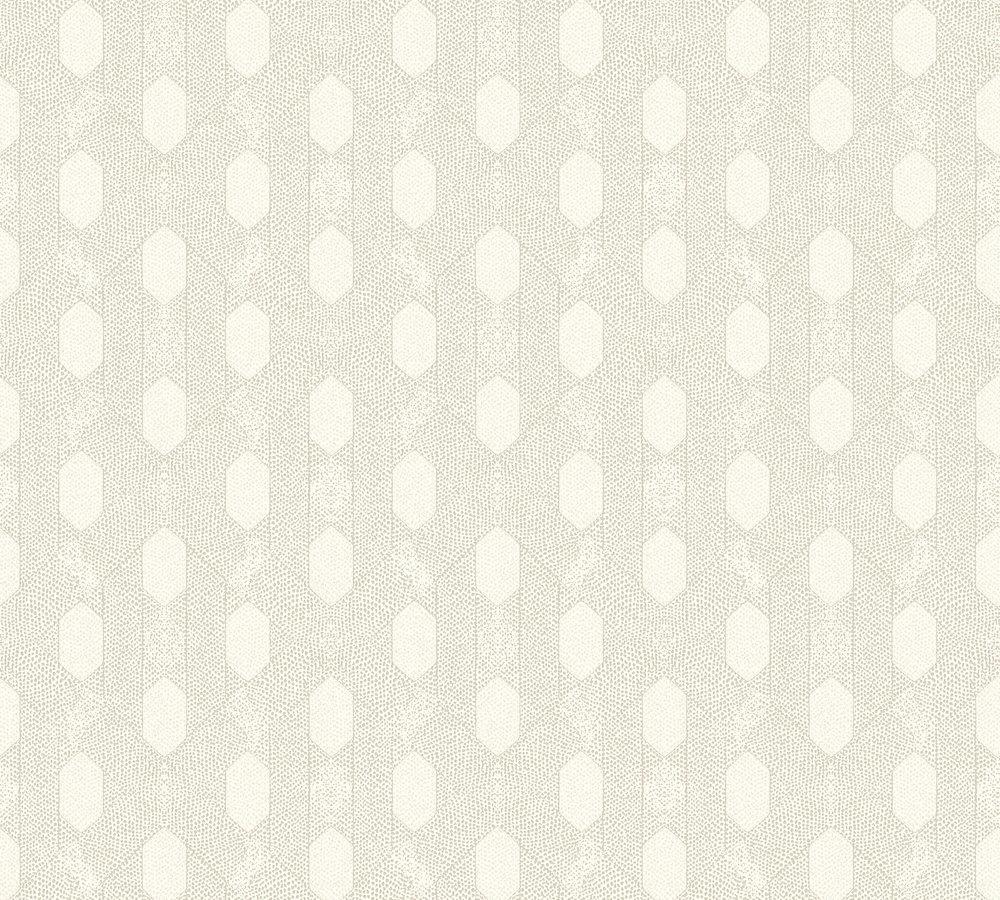 Absolutely Chic - Polka-Diamond Chic geometric wallpaper AS Creation Roll Cream  369733